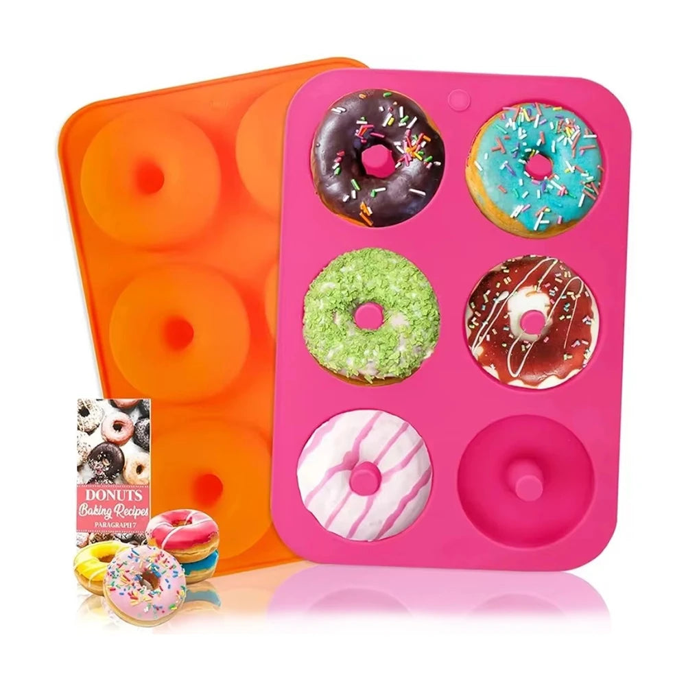 6 Donut-Silikon-Mulden
