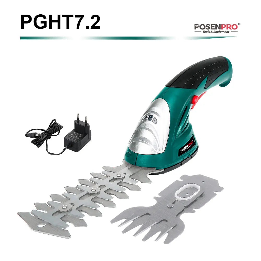 POSENPRO 2-in-1 Akku-Grasschere und Heckenschere