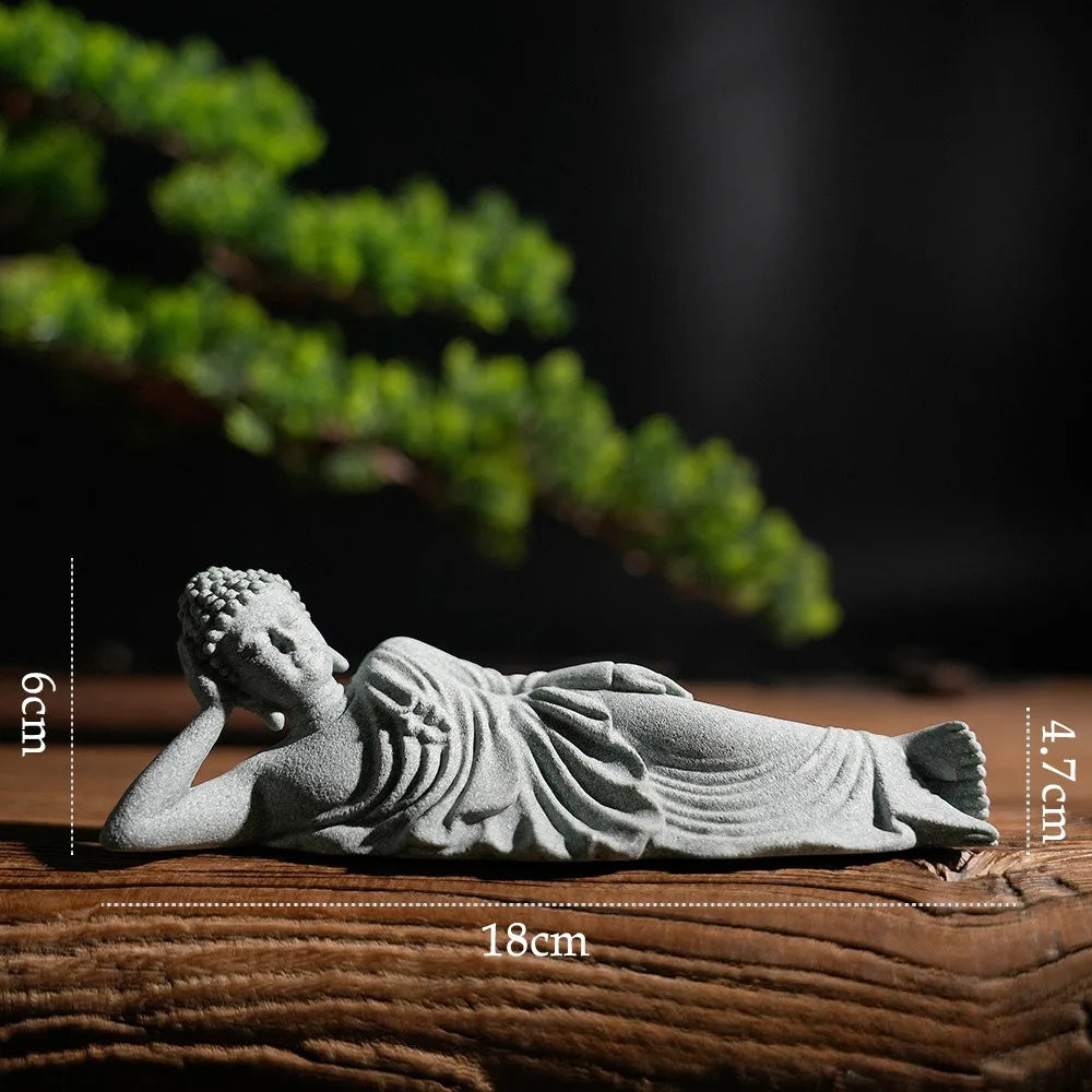 Handgefertigte Reclining Buddha Statue