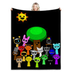 Sprunki Incredibox – Soft, fluffy plush blanket