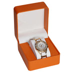 Elegante schwarze Uhrenbox