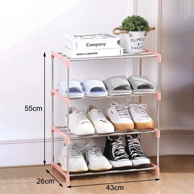 Praktisches Schuhregal mit 3-4 Ebenen