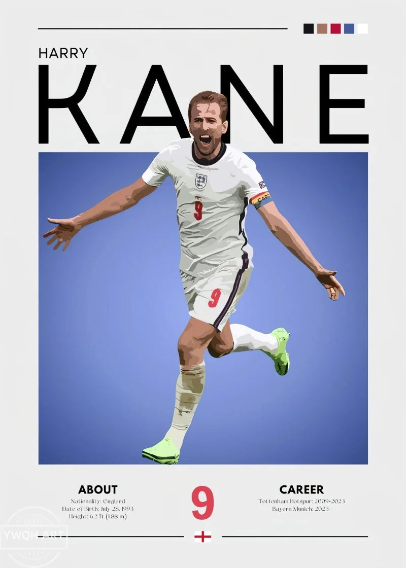 Modernes Fußball-Poster