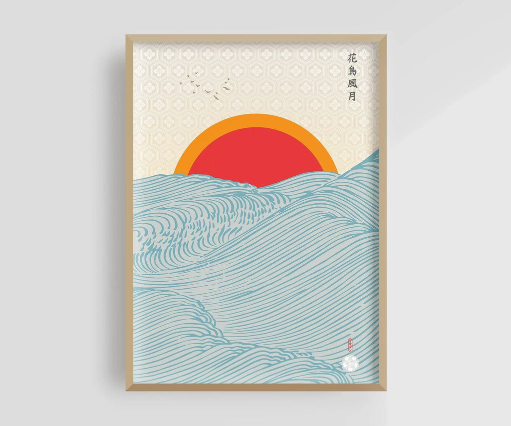 Atemberaubendes japanisches Wandkunst-Poster