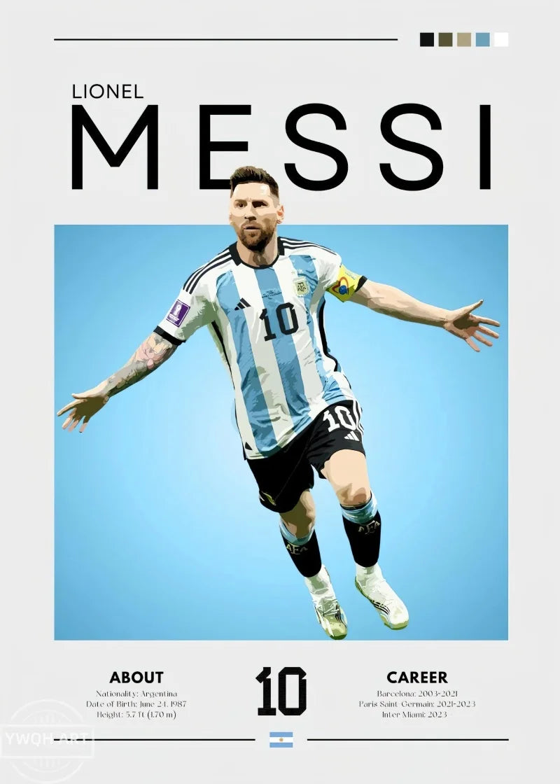 Modernes Fußball-Poster