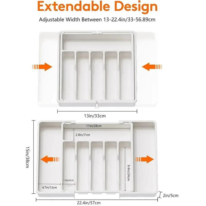Praktisches Besteck-Organizer-Tablett