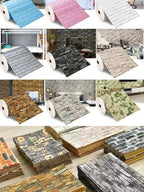 Modernes 3D Ziegeltapeten-Set