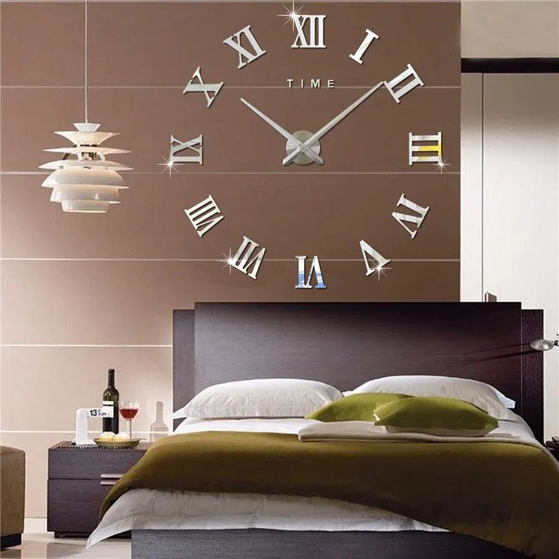 3D Acrylic Wall Clock mit römischen Ziffern