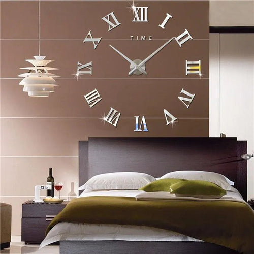 3D Acrylic Wall Clock mit römischen Ziffern