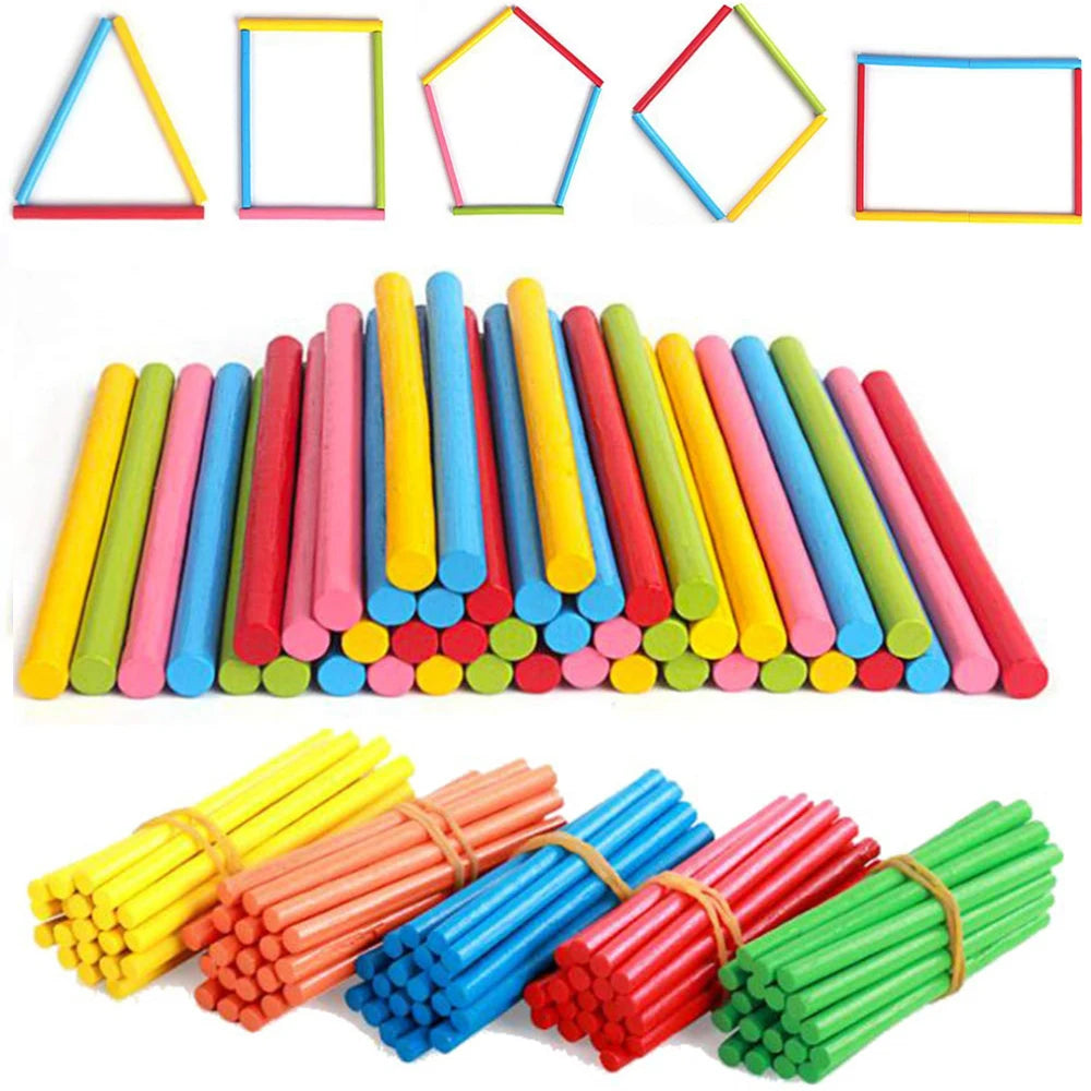Set aus Bambus-Zählstäbchen