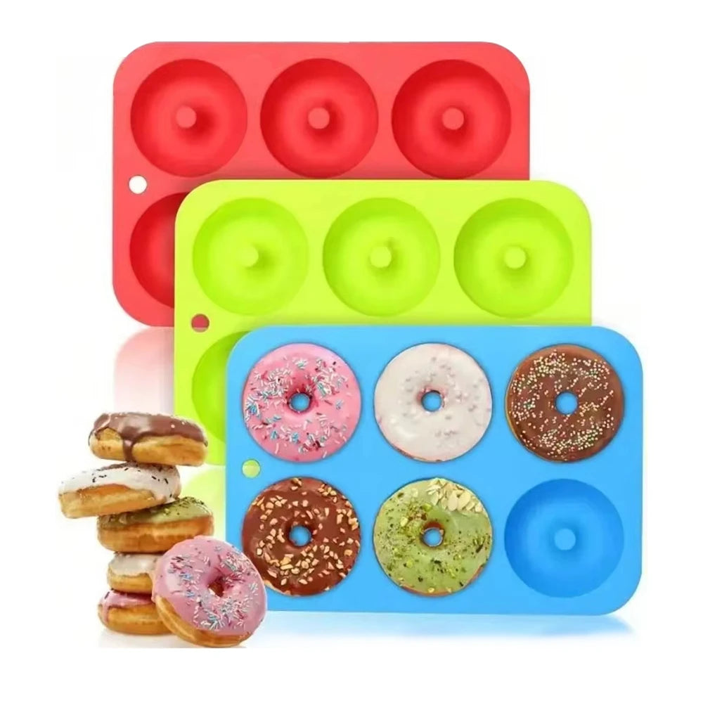 6 Donut-Silikon-Mulden