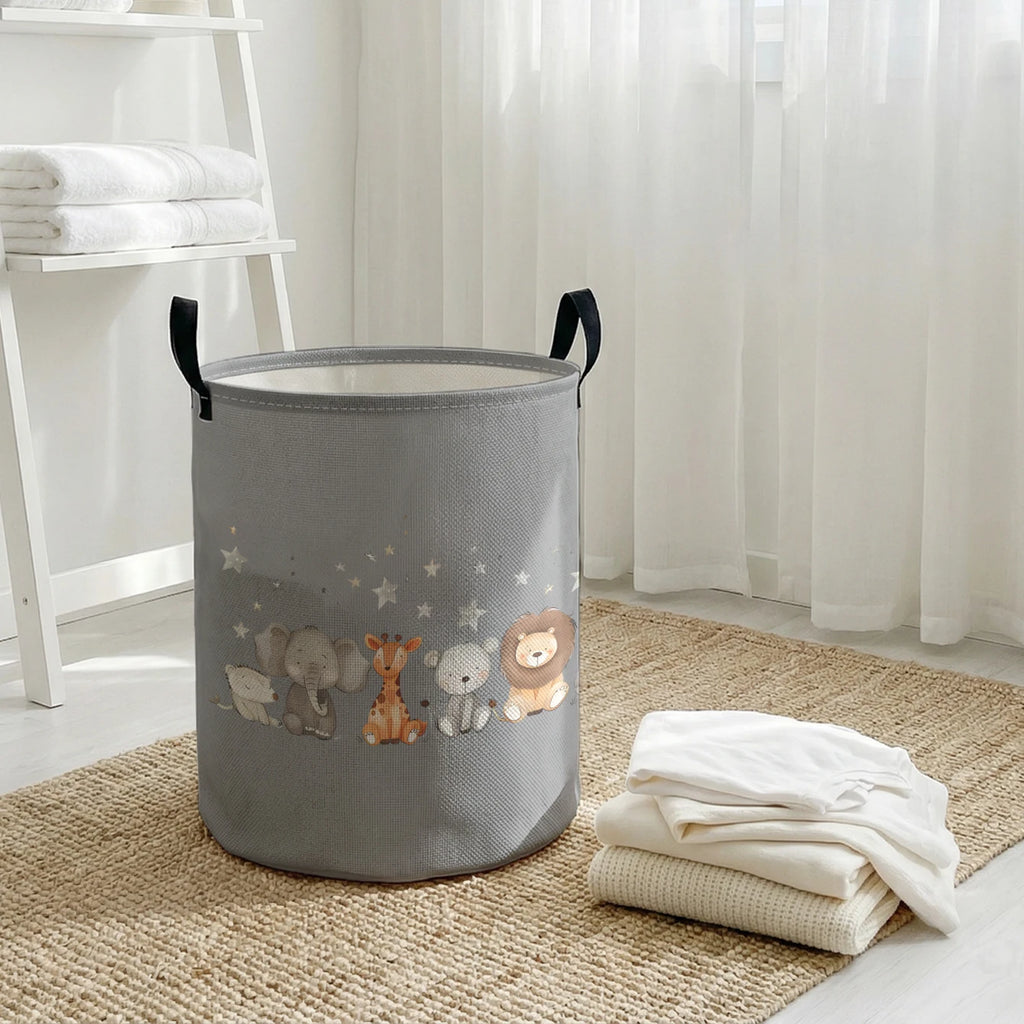 Hochwertige Wäschekorb mit tierischem Design
