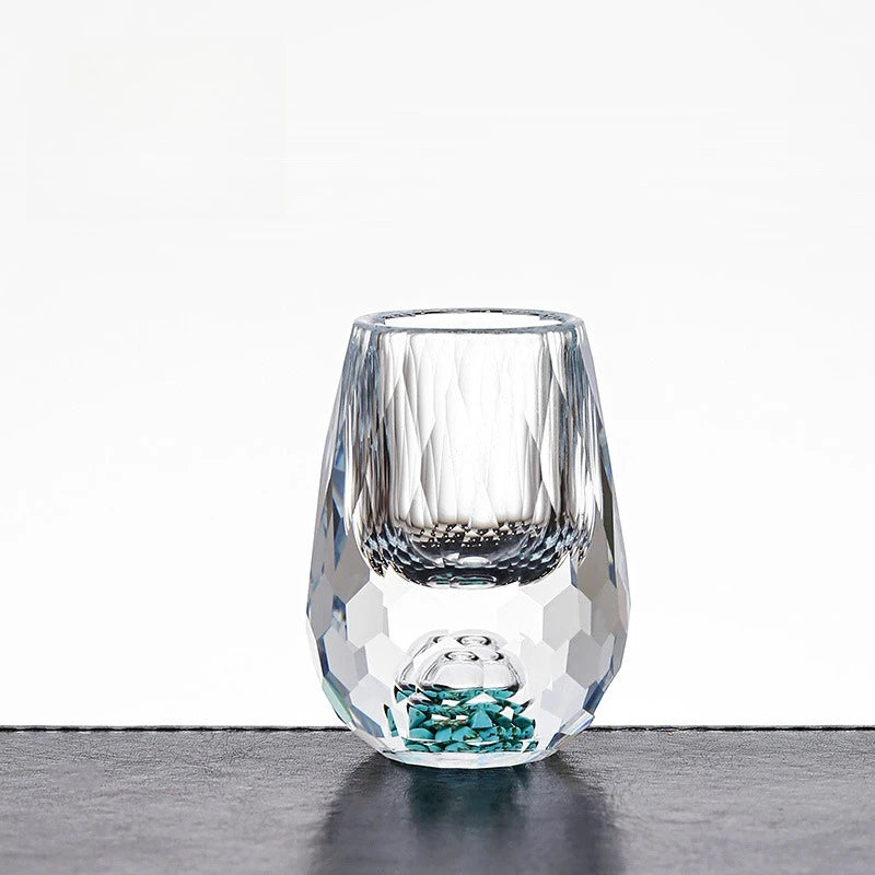 Elegantes Kristallweinglas-Set
