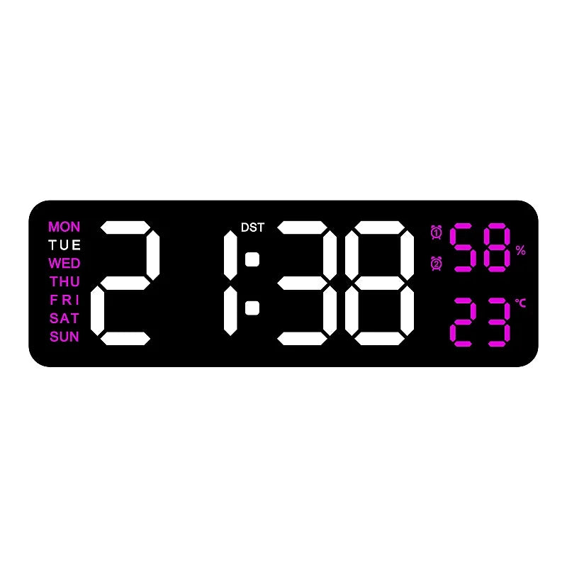 9-Zoll digitale LED-Wanduhr
