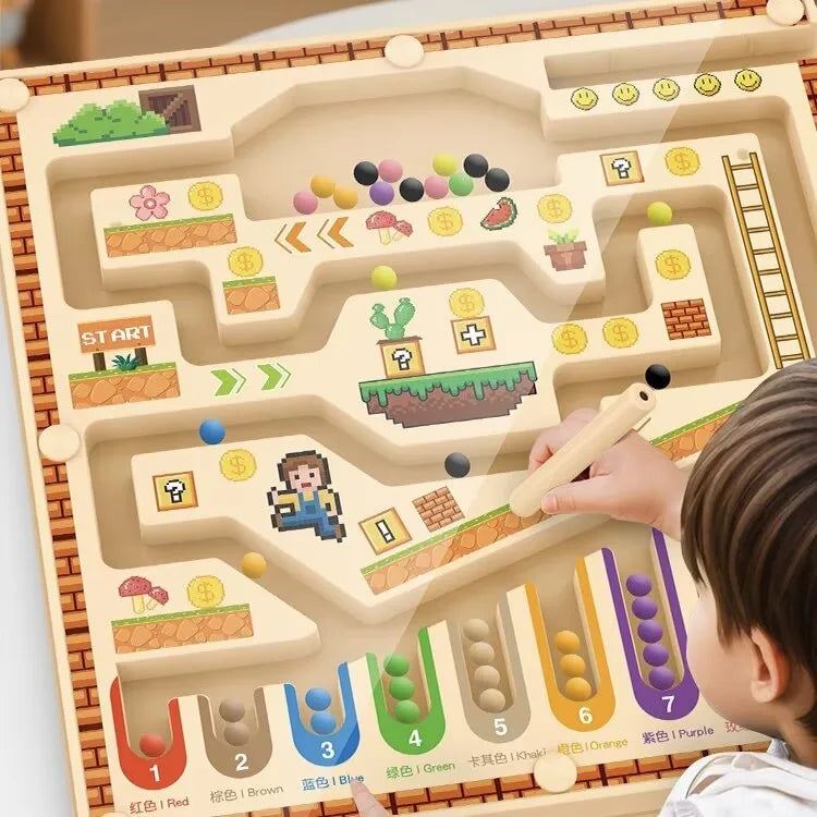 Magnetisches Farb- und Formen-Sortierpuzzle