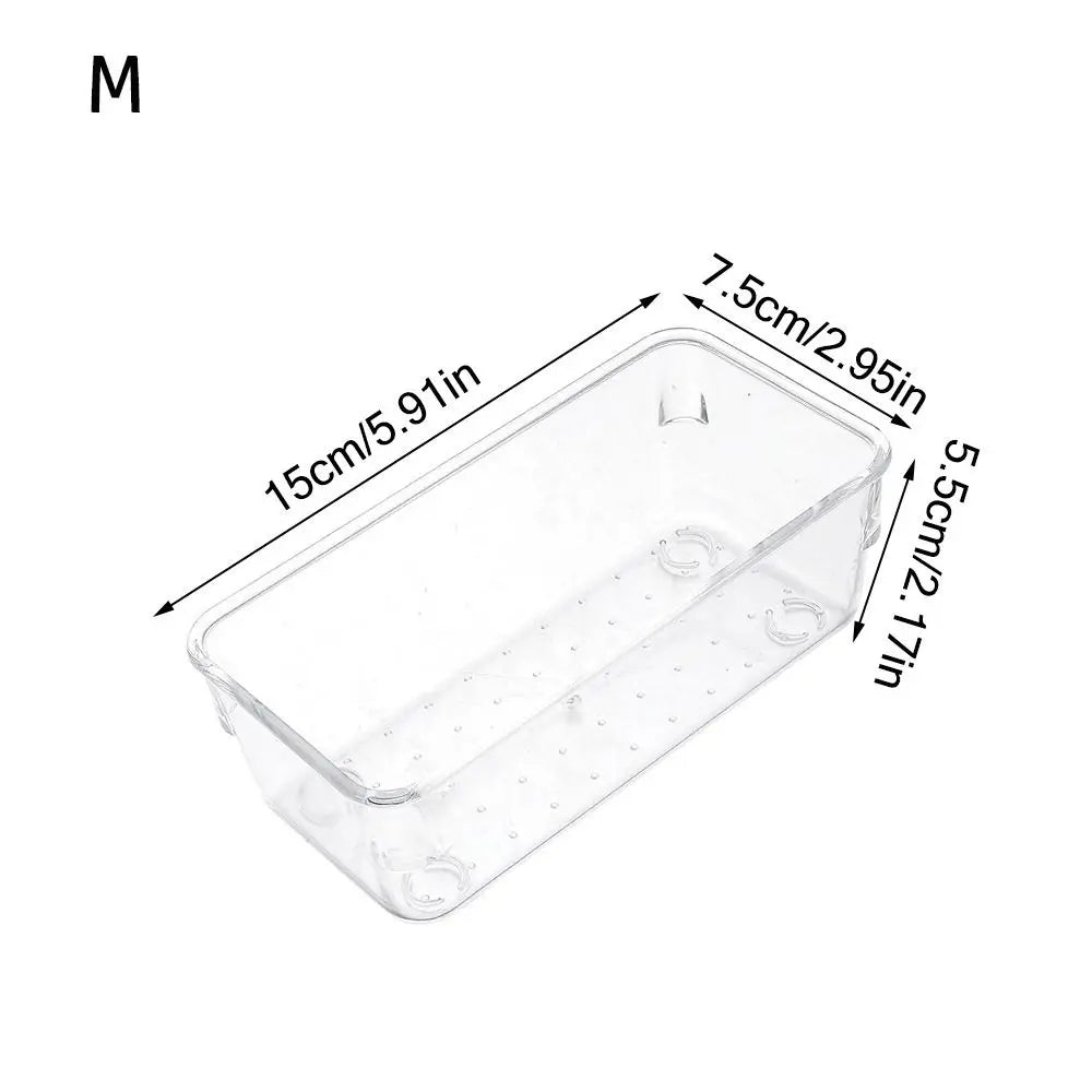 Transparente Desktop-Lagerkiste