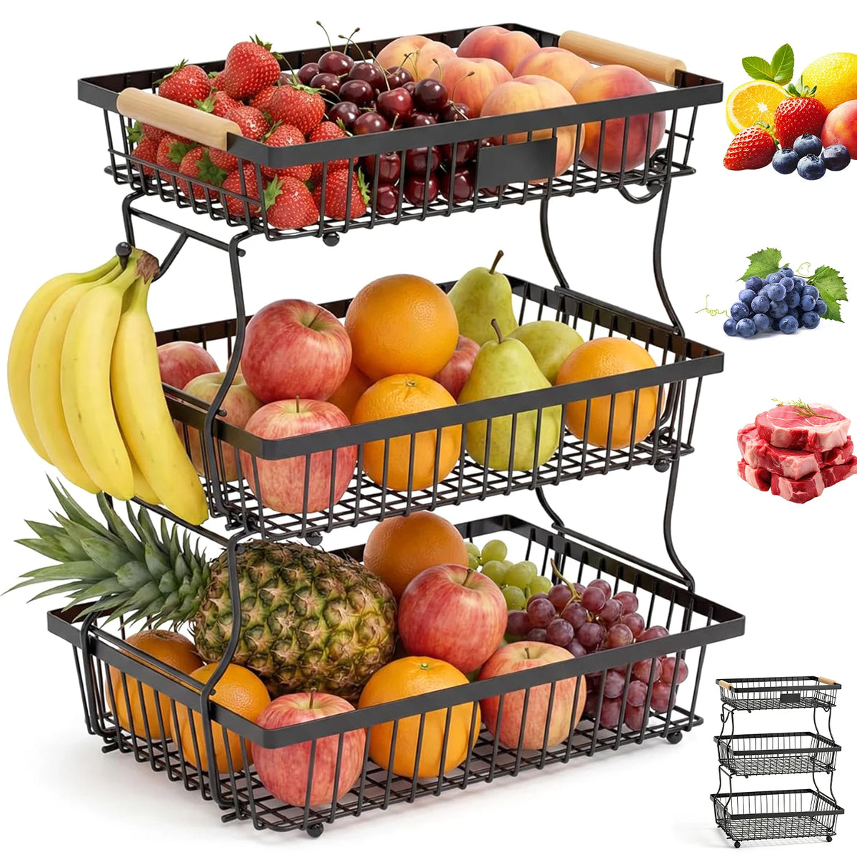 3-Tier Obstständer