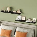 Elegante unsichtbar montierte Wandregale