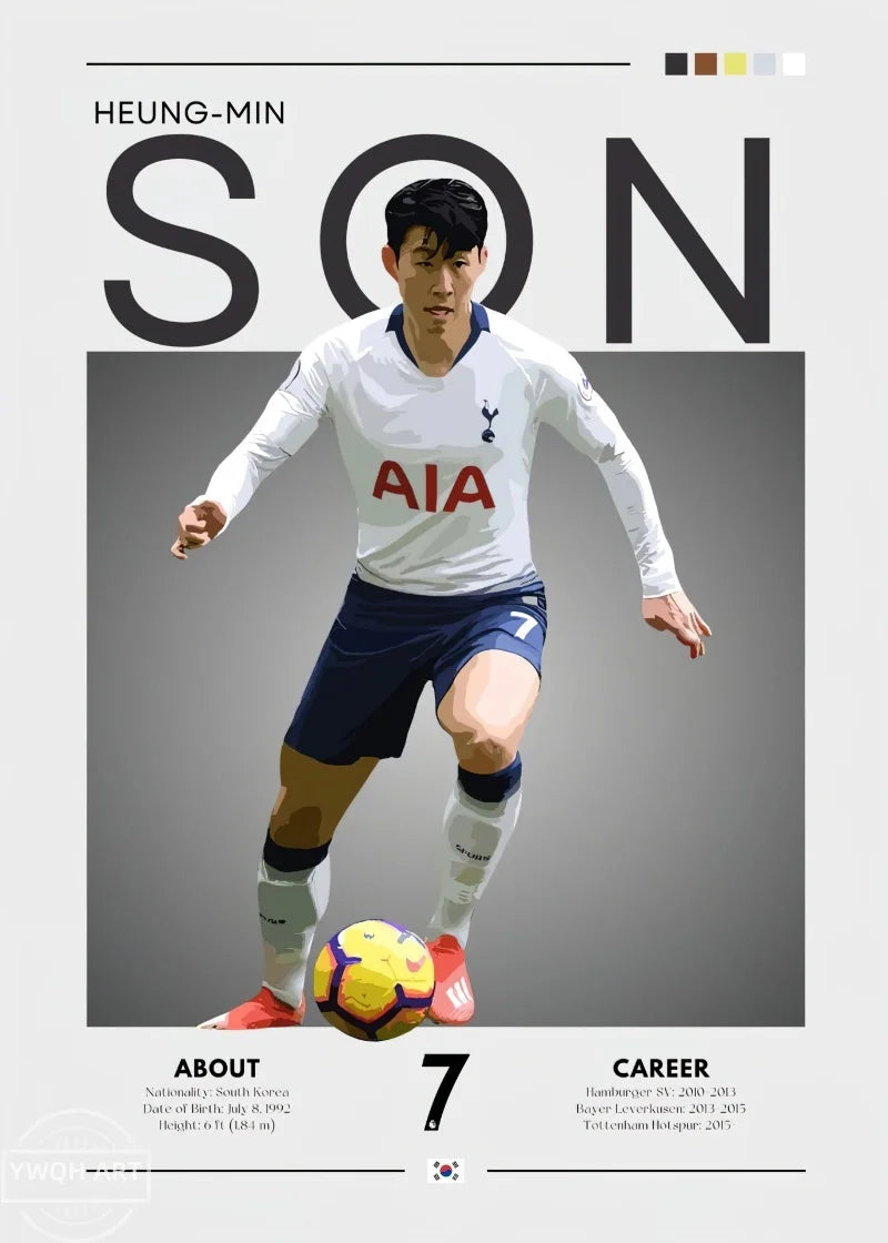 Modernes Fußball-Poster