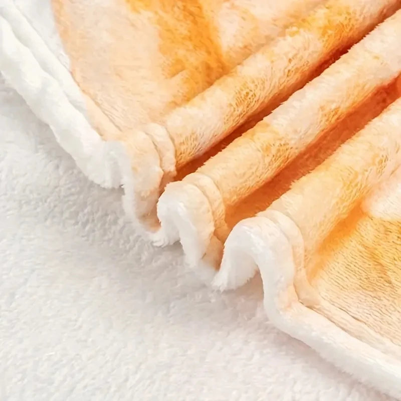 Gemütliche Flanell-Decke mit lustigem Tortilla-Print