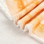 Gemütliche Flanell-Decke mit lustigem Tortilla-Print