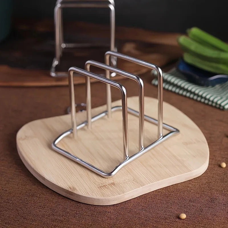 Edelstahl-Topfdeckelständer für Küche und Haushalt