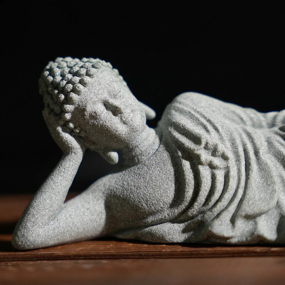 Handgefertigte Reclining Buddha Statue