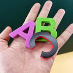 Magnetische ABC-Aufkleber mit Buchstaben