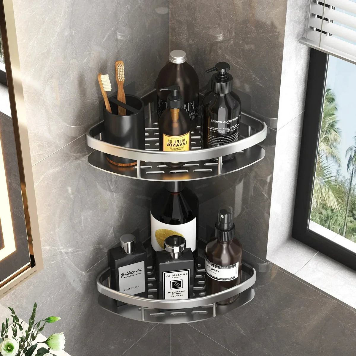 Wandmontiertes Badezimmerregal