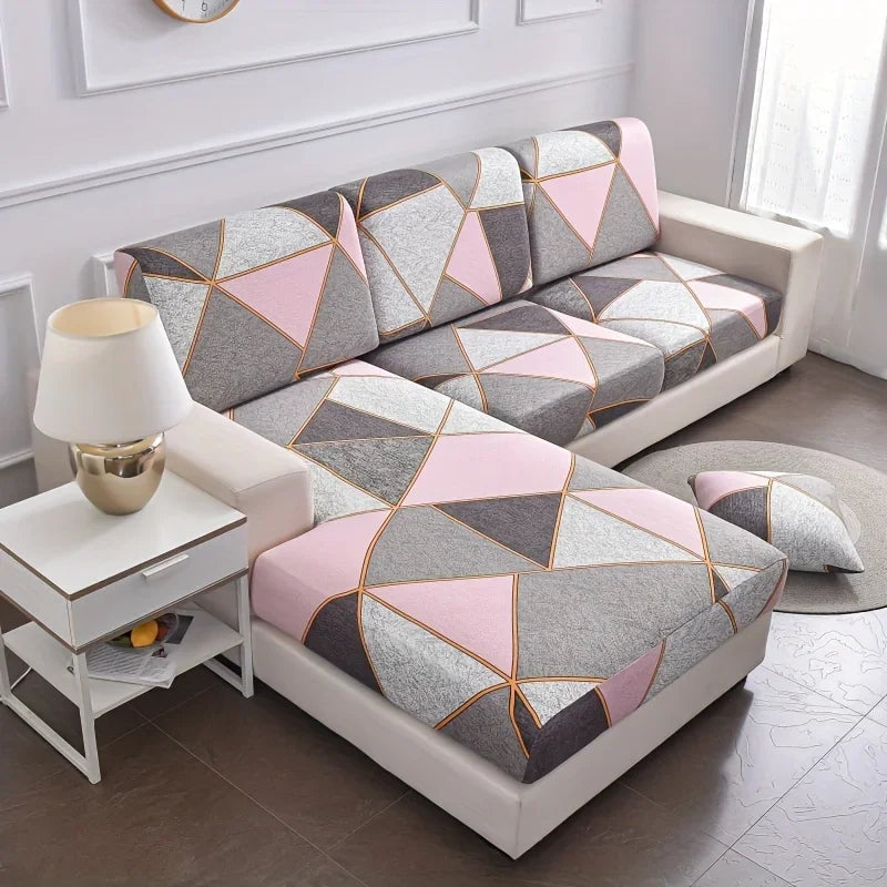 Elastischer Sofabezug mit floralem Design
