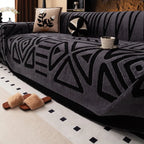 Kuschelige Fleece-Sofadecke im Boho-Stil